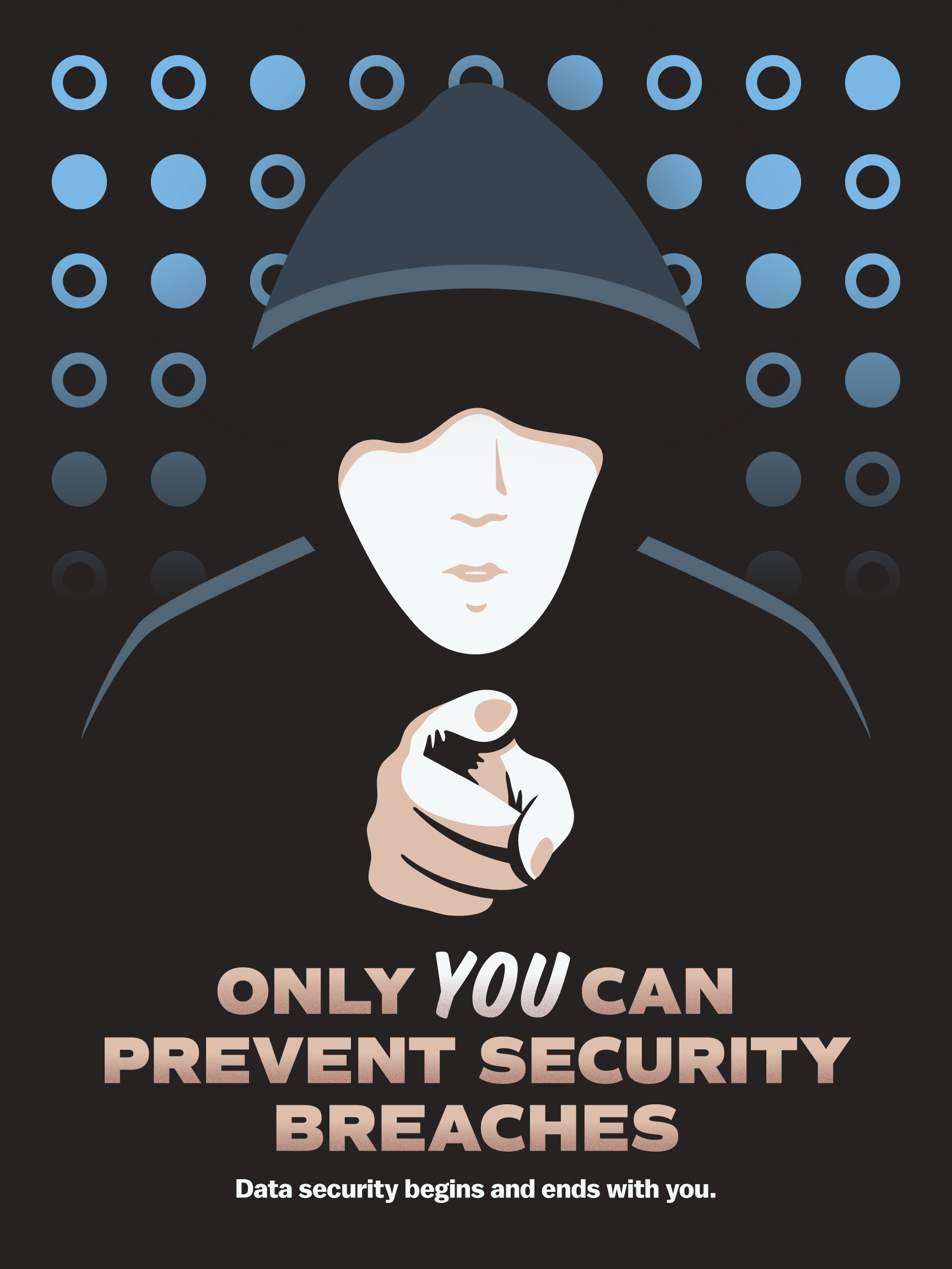 A "clue" poster, where the fuse box pattern is hidden in the background.